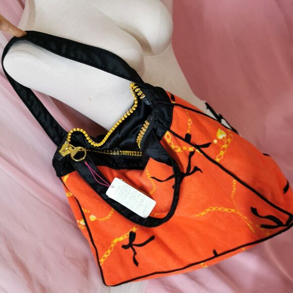 Glamorous Jane Oversized Tote Bag Purse Terry Beach 2000's Rare Agejo Gyaru Gal - Picture 1 of 10